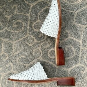 Matisse woven leather slip-on mules
